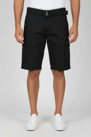 MEN'S COTTON SHORTS WITH BELT